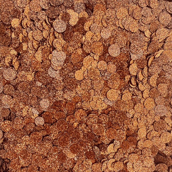 Copper Sparkle Spots Confetti Embellishments