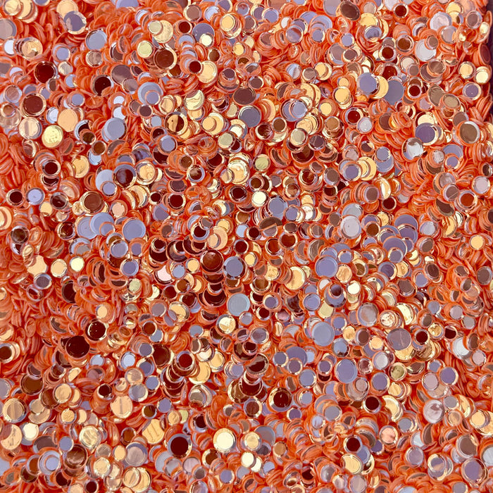 Polished Peach Confetti Embellishments