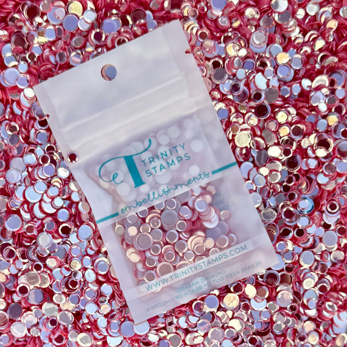 Polished Rose Confetti Embellishments