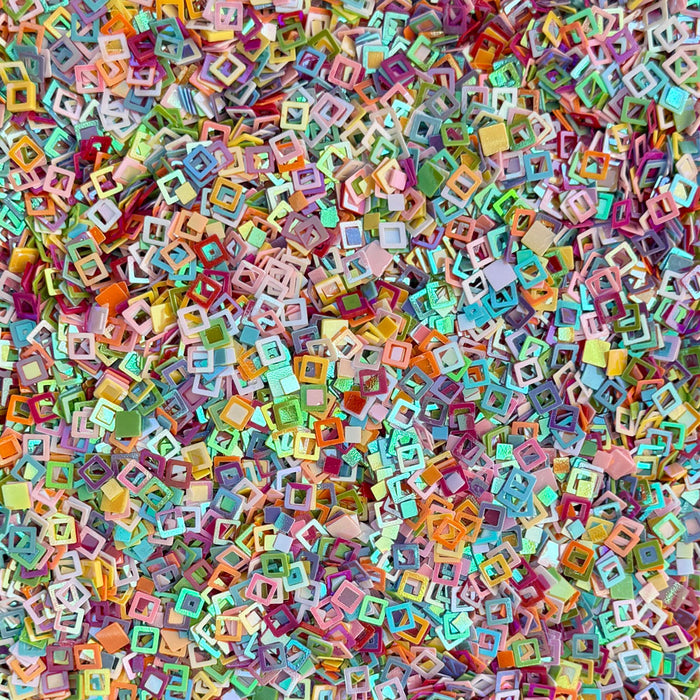 Square Surprise Confetti Embellishments