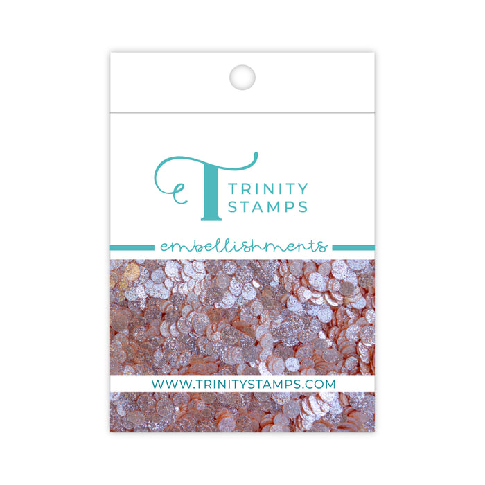 Papaya Sparkle Spots Confetti Embellishments