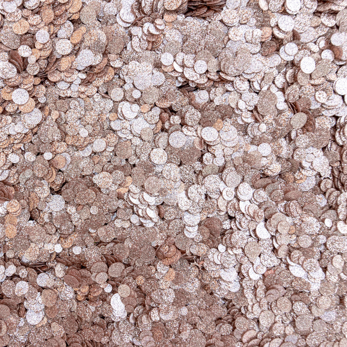 Rose Gold Sparkle Spots Confetti Embellishments