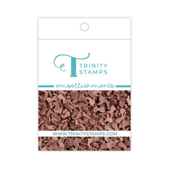 Chocolate Bunny Clay Embellishment Mix