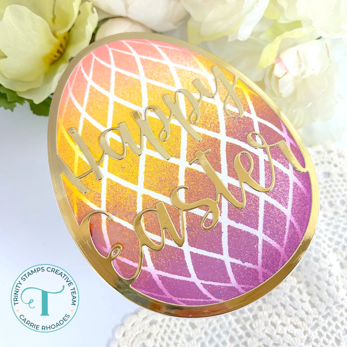 Eggstravagant Detail 6x6 Stencil