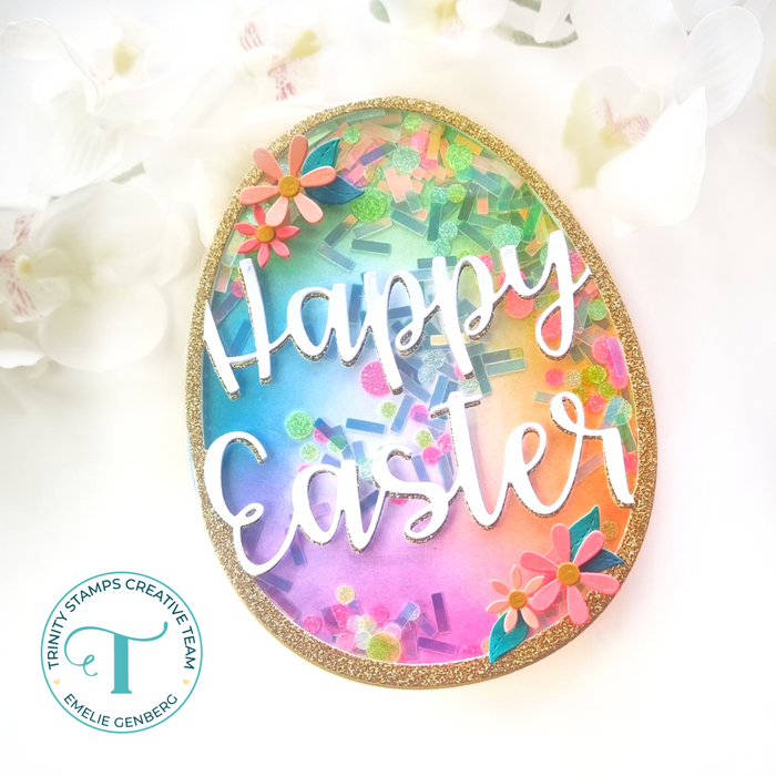 Happy Easter Egg Add-on Die Set