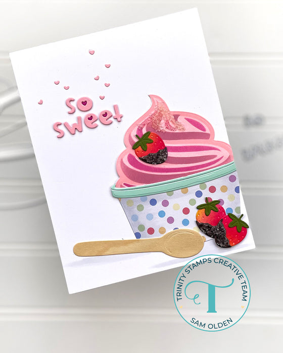 Fro-Yo Swirl Coordinating Stencil - Carrie Rhoades Collection