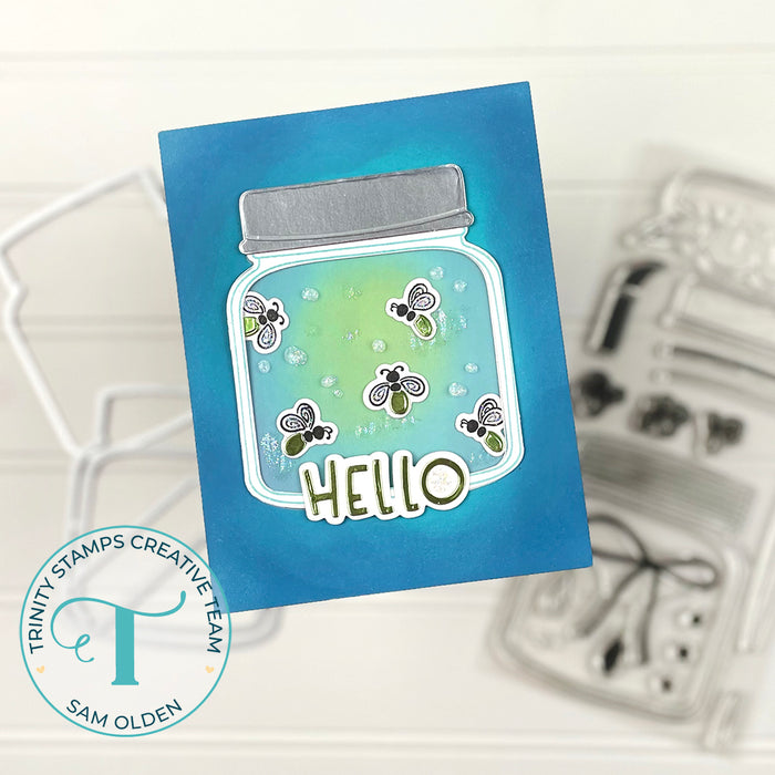 Half Pint Jar 4x8 Stamp Set