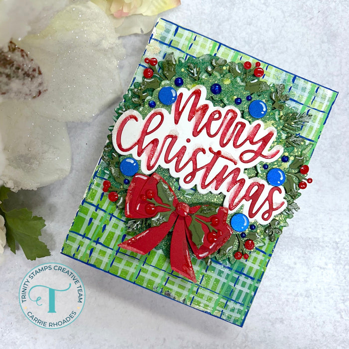Holiday Wreath Circle Card Add-on Die Set