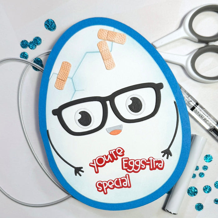 Egg-ceptional Sentiments 4x8 Stamp Set