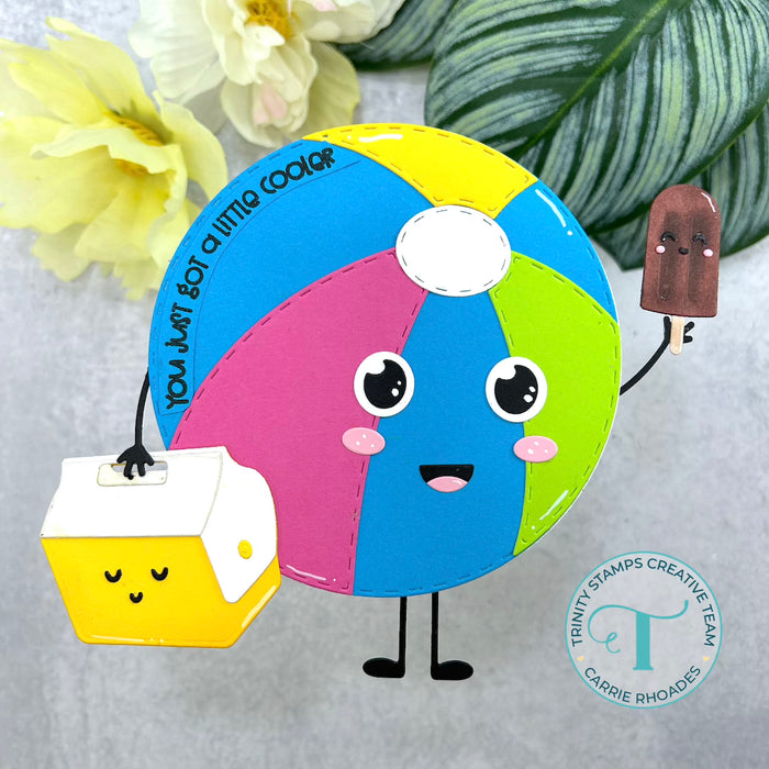 Beach Ball Circle Card Add-on Die Set