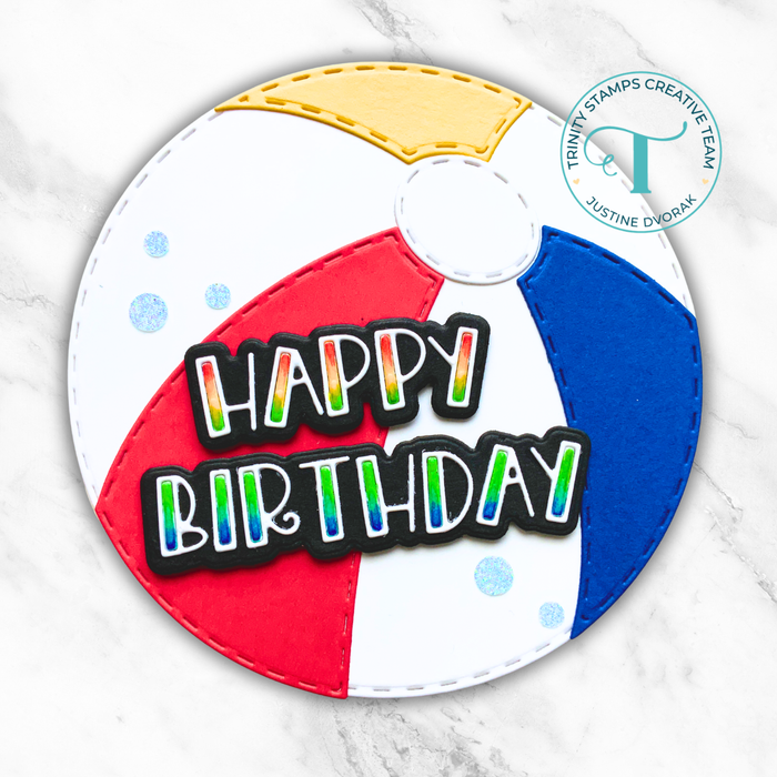 Beach Ball Circle Card Add-on Die Set