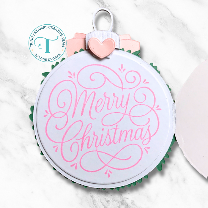 Flourished Christmas 4x4 Stamp