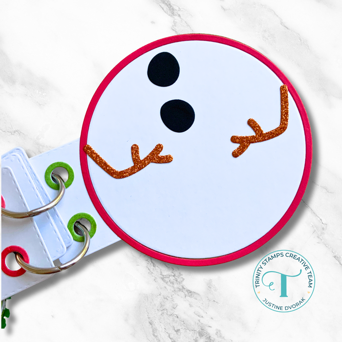 Snowman Parts Circle Card Add-On Die Set