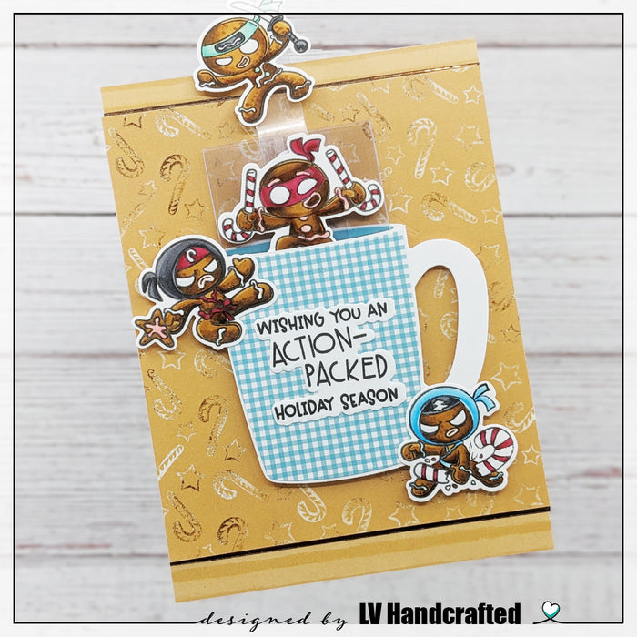 Ninja-Bread Man 4x8 Stamp Set