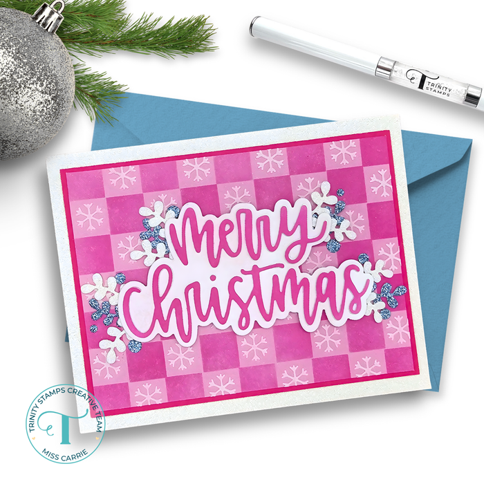 Large Christmas Sentiment Die Set