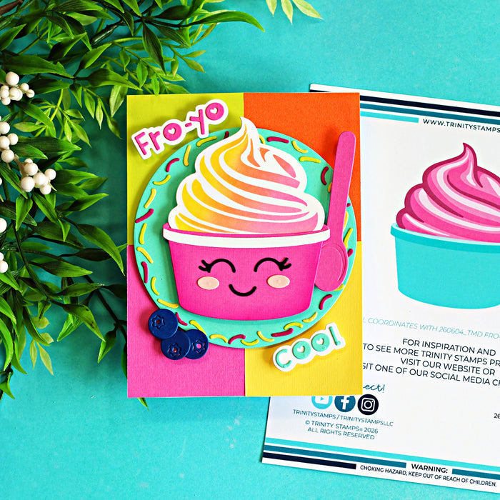 Sentiments Fro-Yo Die Set  - Carrie Rhoades Collection