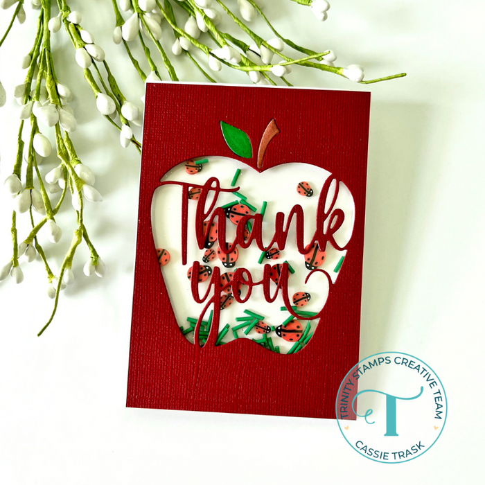 Thank You Apple Cut-Out Die Set