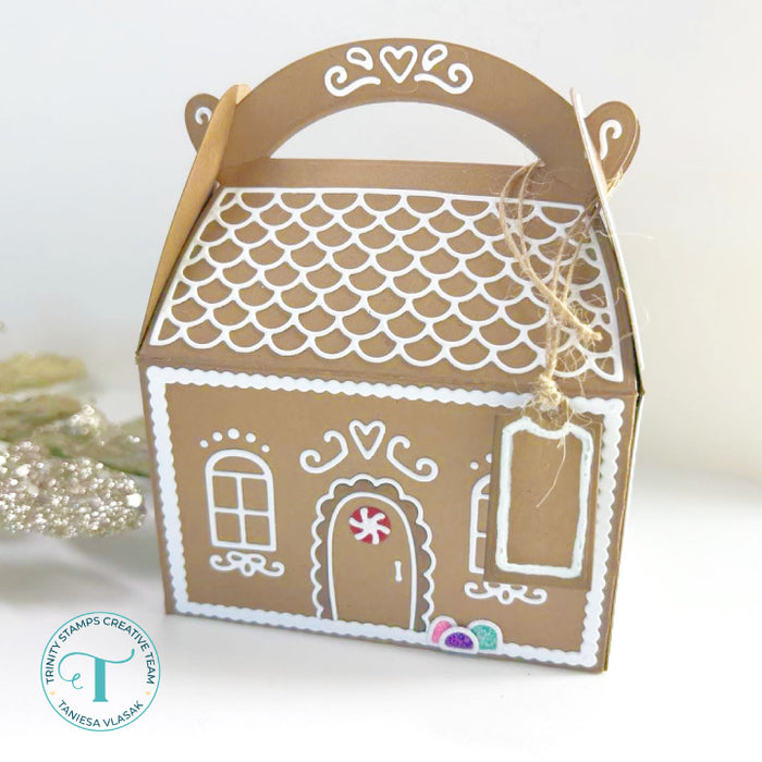 Gingerbread House Treat Box Add-on Die Set
