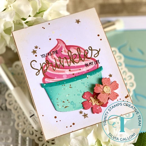 Fro-Yo Swirl Coordinating Stencil - Carrie Rhoades Collection