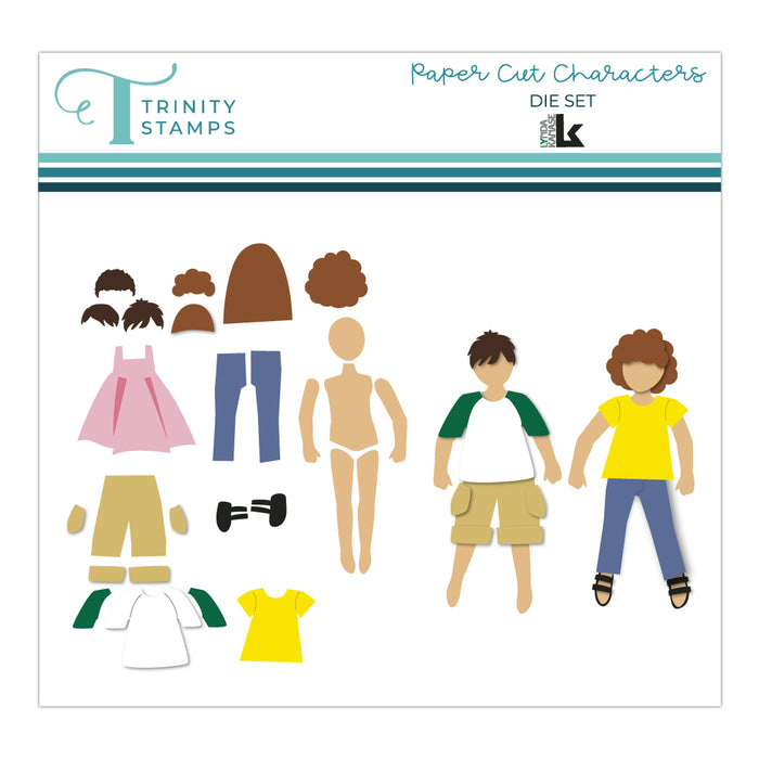 Paper Character Net Paper Cut Characters - Lynda Kanase Collection– Trinity Stamps