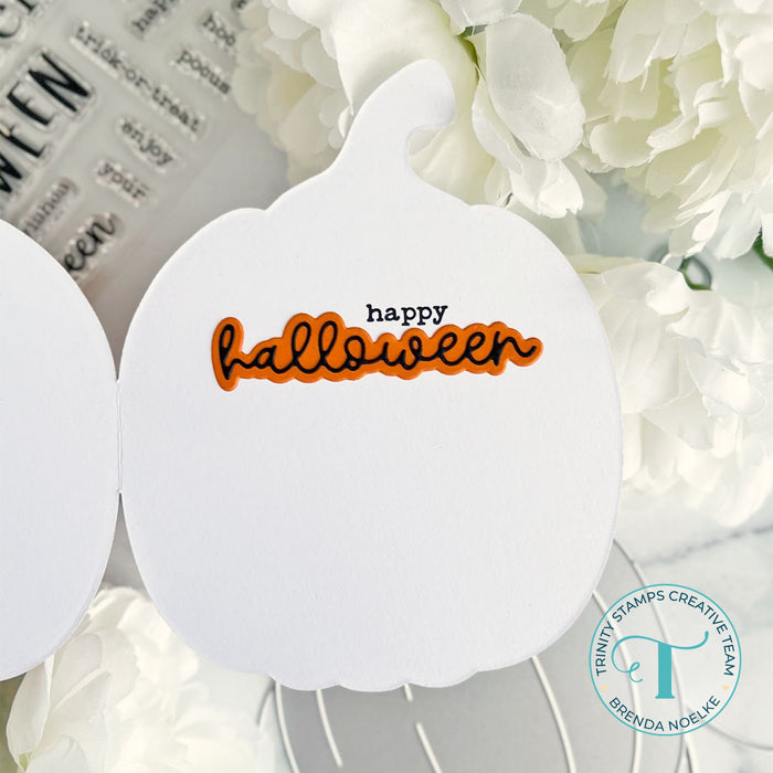 Pumpkin Shaped Card Die Set