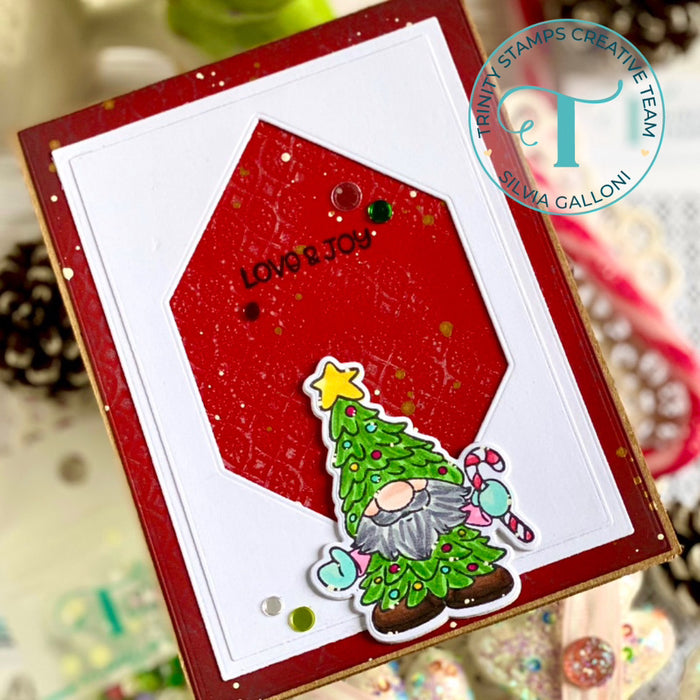 Little Tree Gnome 3x3 Stamp & Die Set