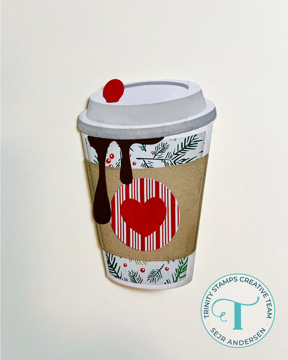 Take-Out Coffee Cup Shaped Card Die Set