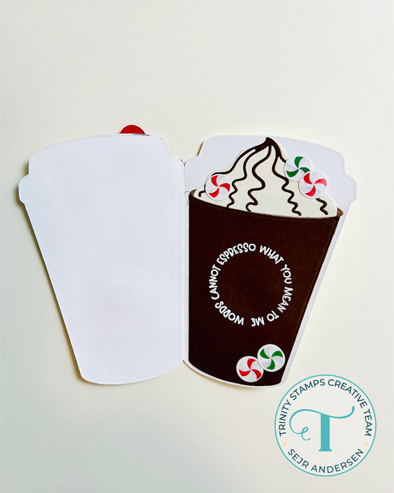 Take-Out Coffee Cup Shaped Card Die Set