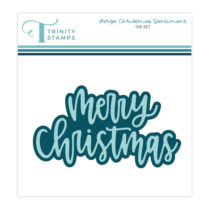 Large Christmas Sentiment Die Set