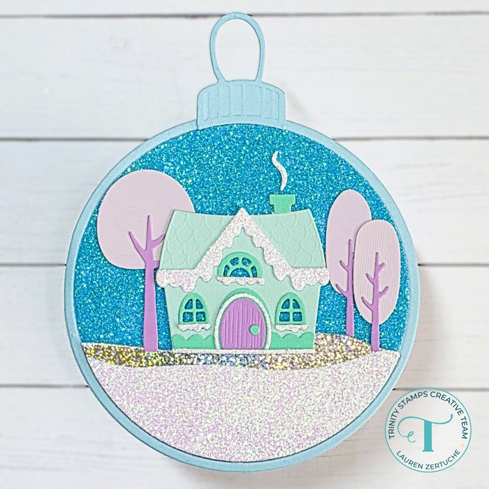 Snowglobe Circle Card Add-On Die Set