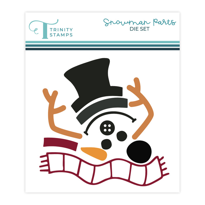 Snowman Parts Circle Card Add-On Die Set