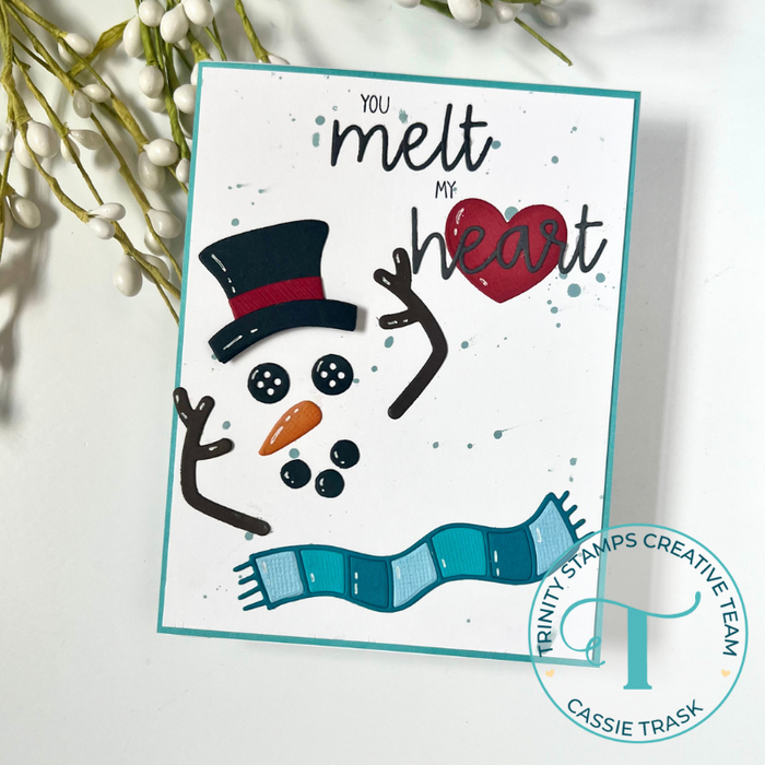 Snowman Parts Circle Card Add-On Die Set