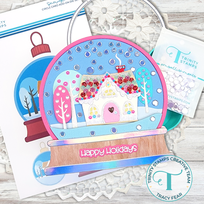 Snowglobe Circle Card Add-On Die Set