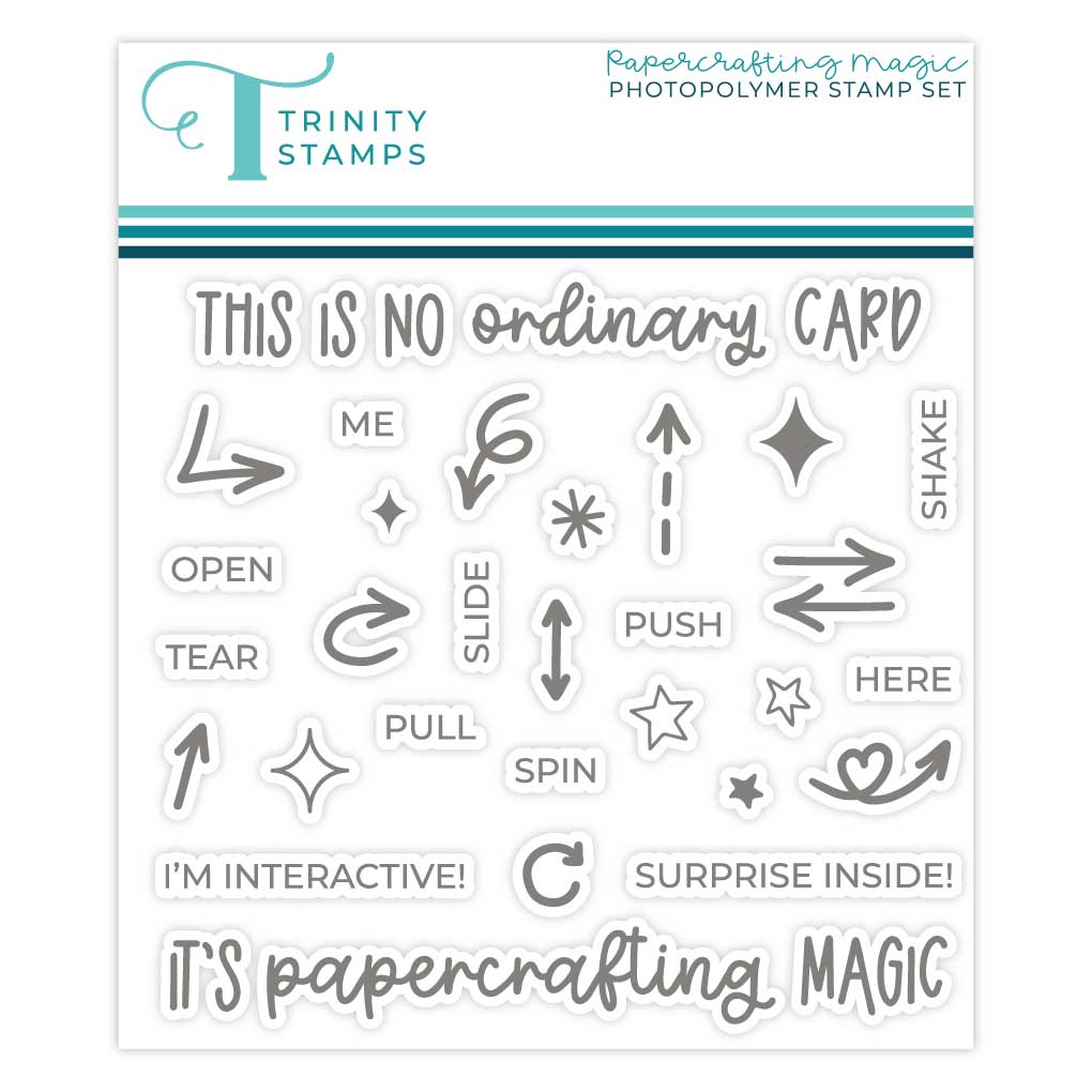 Card Making Magic Stamp Set Papercrafting Magic 4x4 Stamp Set– Trinity Stamps