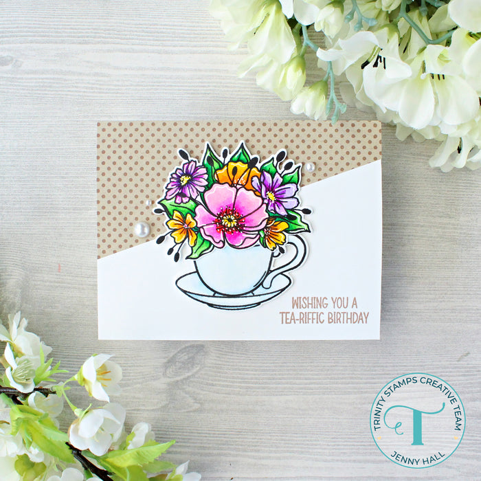 Teacup Blooms - 4x6 Stamp Set
