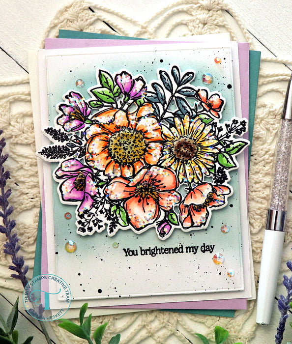 Sketchy Florals 4x6 Stamp Set