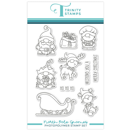 North Pole Gnomes 4x6 Stamp Set– Trinity Stamps