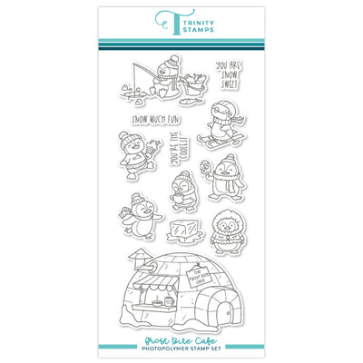 Frost Bite Cafe 4x8 Stamp Set– Trinity Stamps