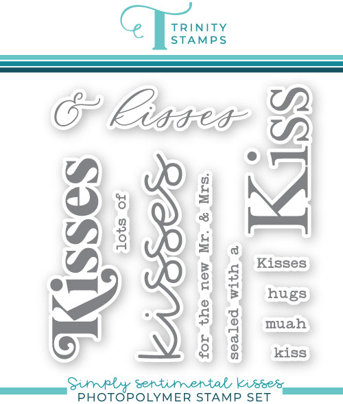 Simply Sentimental - Kisses 4x4 Stamp Set