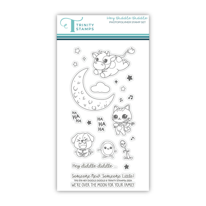 Hey Diddle Diddle 4x8 Stamp Set