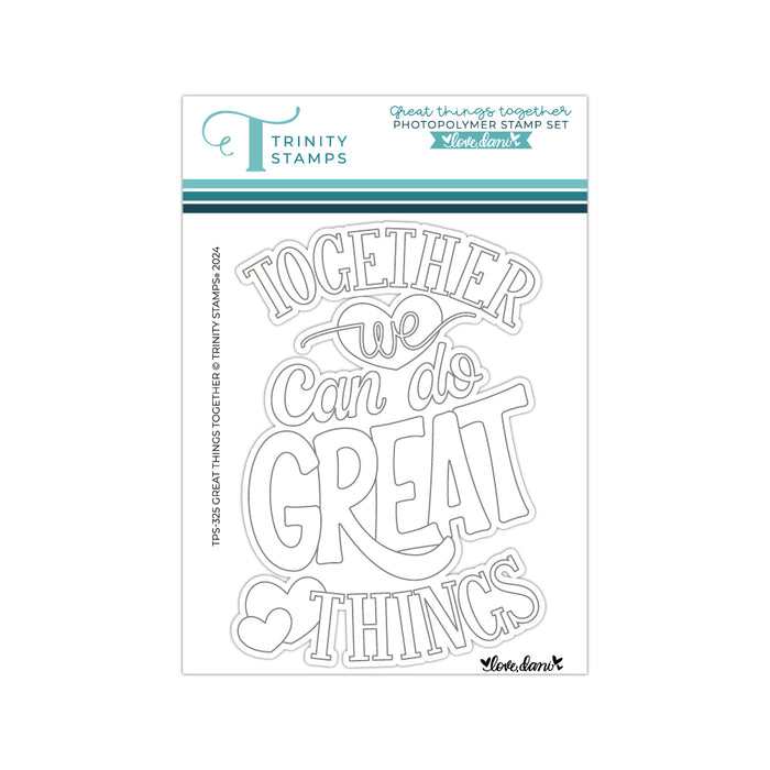 Great Things Together 3x4 Stamp Set- Love Dani Collection