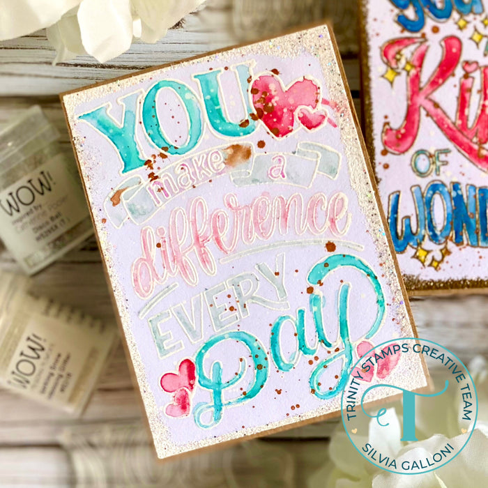 You Make A Difference 3x4 Stamp Set - Love Dani Collection