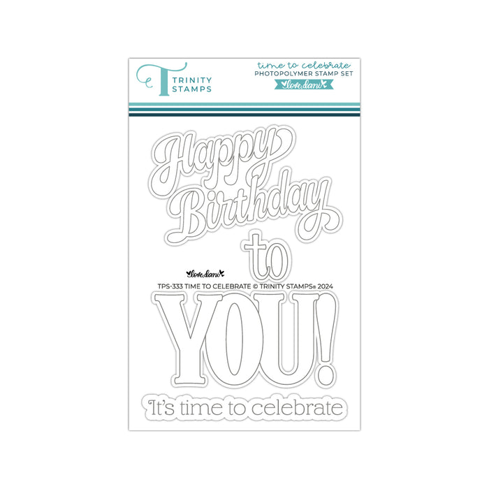 Time To Celebrate 4x6 Stamp Set - Love Dani Collection