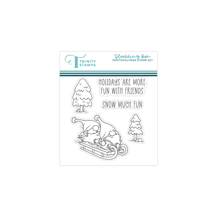 Sledding Fun 4x4 Stamp Set