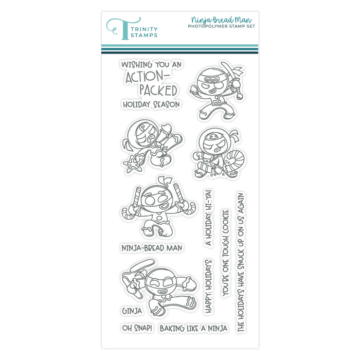 Ninja-Bread Man 4x8 Stamp Set