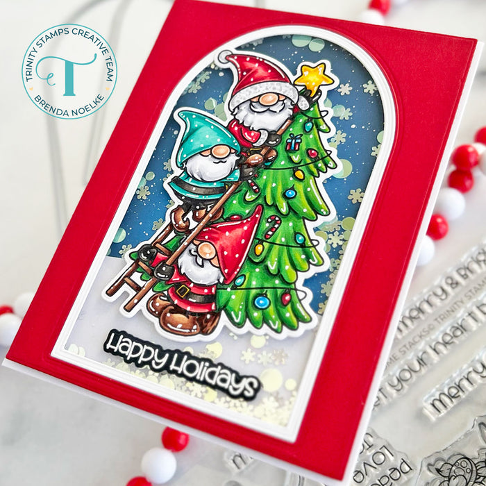 Holiday Gnome Stacks 4x8 Stamp Set