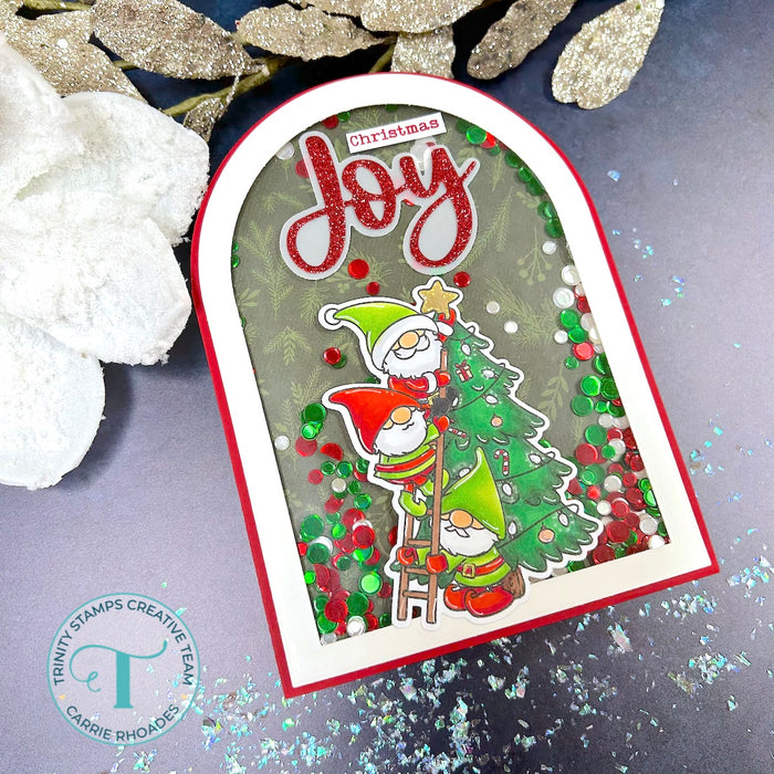 Holiday Gnome Stacks 4x8 Stamp Set