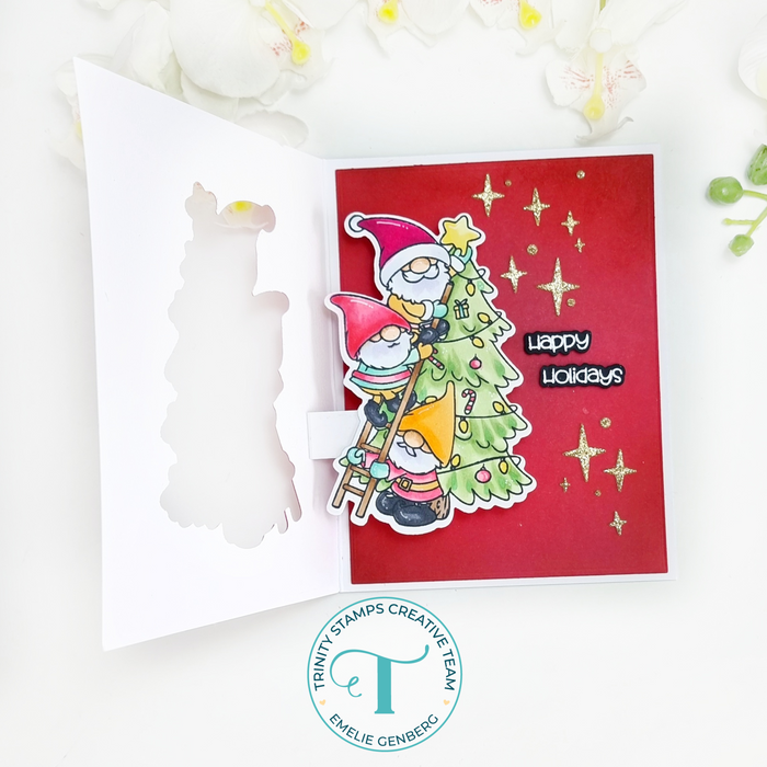 Holiday Gnome Stacks 4x8 Stamp Set