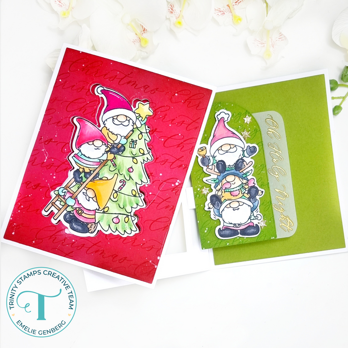 Holiday Gnome Stacks 4x8 Stamp Set