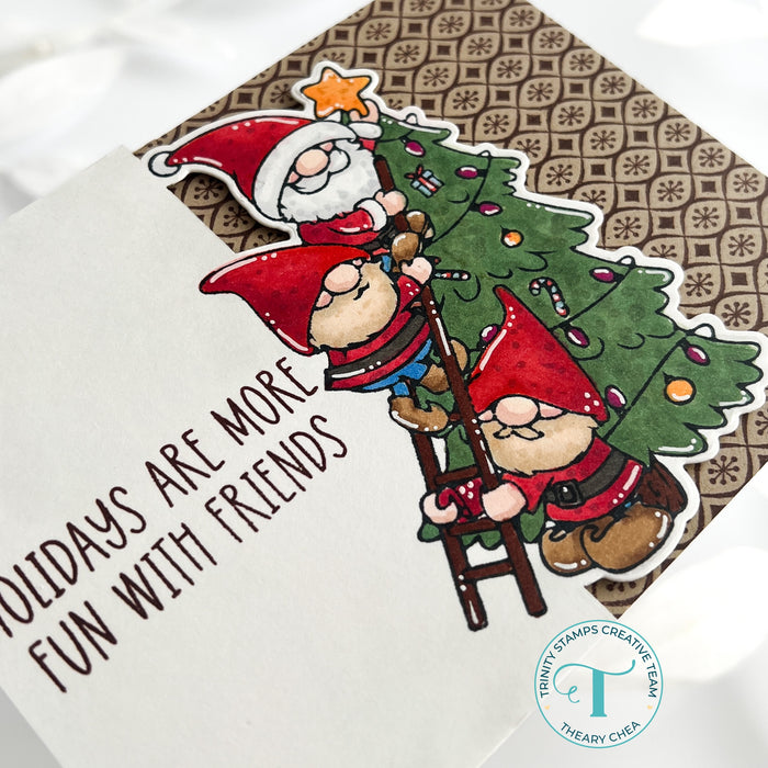 Holiday Gnome Stacks 4x8 Stamp Set